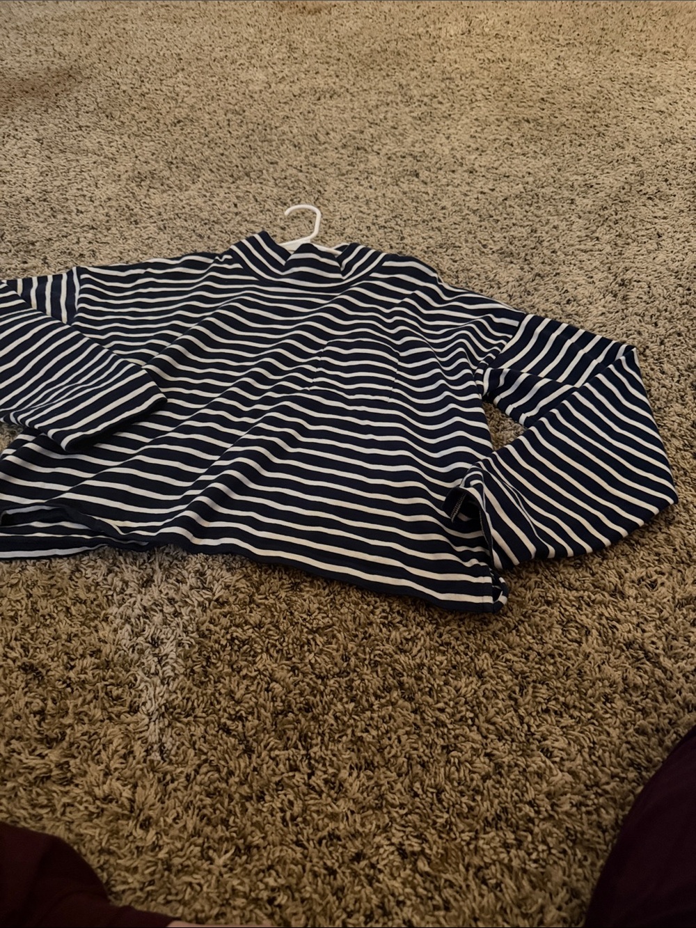 Vineyard Vines Navy and White Striped Top